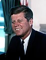 Image 49John F. Kennedy, Massachusetts native and 35th President of the United States (1961–1963) (from History of Massachusetts)