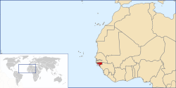 Vị trí của Guinea-Bissau