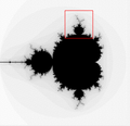 A conjunto inteiro de Mandelbrot