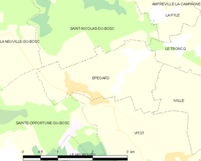 Poziția localității Épégard