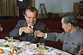 1972年2月25日，中國國務院總理周恩來於人民大會堂設宴款待美國總統尼克森訪中