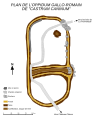 Plan de l'oppidum gaulois de Castrum Caninum