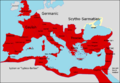 Roman Empire (27 BC-476 AD) in 150 AD.