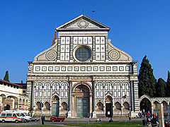 Fachada de Santa María Novella, Leon Battista Alberti, Florencia, 1458-1470.
