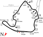 North Course 2.250 mi (3.621 km) 17 turns