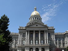 The east side of the Colorado State Capitol in Capitol Hill