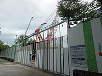 名城非常口工事現場 （2019年8月）