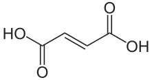 Strukturformel von Fumarsäure