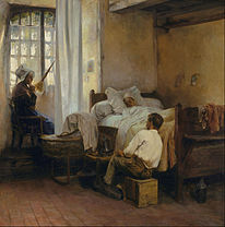El primogénito (1883), una pintura superviviente de su primer período.