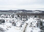 Aerial view in December 2017