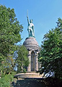 Hermannsdenkmal en Teutoburger Wald