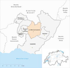 Plan Le Mont-sur-Lausanne