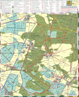 Karte der Gemeinde Schönwalde-Glien, Westteil