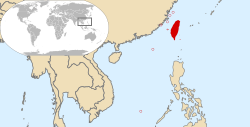 موقعیت تای‌وان