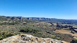 Vue sur la plaine des Baux.