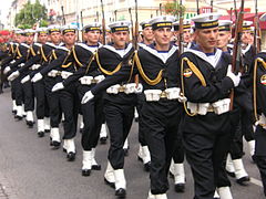Marins de la marine polonaise, Varsovie, 2006.