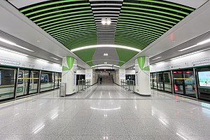 5号线站台（2021年1月）