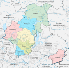 Plan powiatu będzińskiego