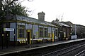 The station booking office and waiting room.