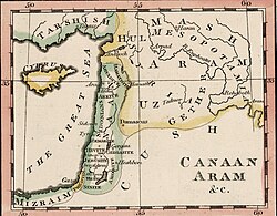 美國人約翰·米利什繪製的迦南地圖（1815）