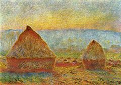 Haystacks, by Claude Monet. 1884.