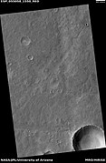 Layers in crater, as seen by HiRISE under HiWish program