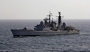 HMS Manchester in 2008