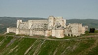 D'Festung Krak des Chevaliers bei Homs