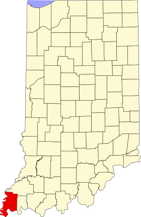 Localisation de Comté de Posey(Posey County)