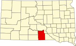 Vị trí quận Tripp trong tiểu bang Nam Dakota ở Hoa Kỷ