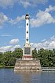 Image 19 Chesme Column Photograph credit: Andrew Shiva The Chesme Column is a victory column in the Catherine Park at the Catherine Palace, a former Russian royal residence in Tsarskoye Selo, a suburb of Saint Petersburg. It was erected to commemorate three Russian naval victories in the 1768–1774 Russo-Turkish War, including the Battle of Chesma in 1770. The column is made from three pieces of white-and-pink marble; decorated with the rostra of three ships' bows, and crowned by a triumphal bronze statue depicting a Russian eagle trampling a crescent moon, the symbol of Turkey. Bronze plaques on three sides of the pedestal depict scenes from the battles, and the campaign is described on the plaque on the fourth side. More selected pictures