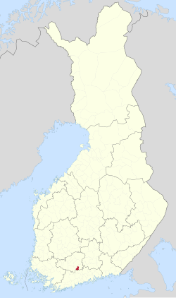 Location of Riihimäki in Finland