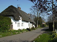 Cottage con il tetto di paglia, Brigsley, Lincolnshire