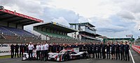 L'équipe United Autosports au Mans en juin 2019.