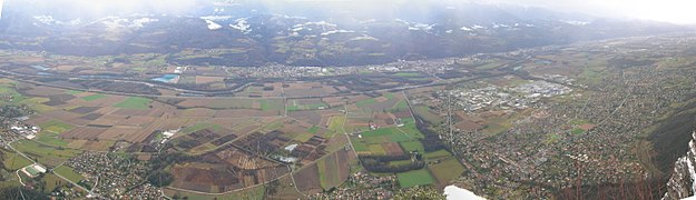 Iséres gennemløb af Grésivaudan-dalen