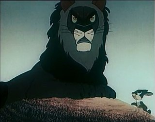 Кадр из мультфильма «Лев и заяц»