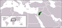 Locatie van Al Mamlakah al Oerdoeniyah al / Hashimiyah / المملكة الأردنّيّة الهاشميّة