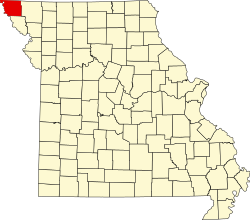 Karte von Atchison County innerhalb von Missouri