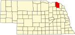 Comitatul Cedar map