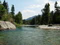 The Methow River in Mazama, Washington.