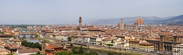 Vue générale depuis l'esplanade Michel-Ange ou Piazzale Michelangelo.