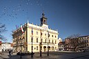 Market Square and Town Hall in Ostrów Wielkopolski