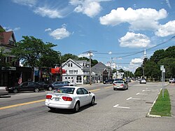 Downtown Wrentham's South Street in June 2010