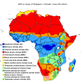 非洲的柯本氣候分佈圖