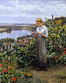 The Pet Dove by Daniel Ridgway Knight