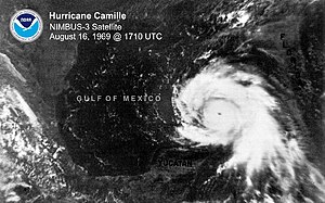 Hurrikaani Camille Meksikonlahdella