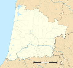 Mapa konturowa Landów, na dole nieco na prawo znajduje się punkt z opisem „Mauries”