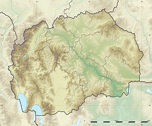 Пелістер. Карта розташування: Північна Македонія