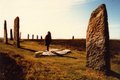 Steinsirkulin Ring of Brodgar á Mainland.