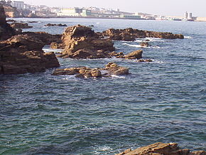 O porto de Burela